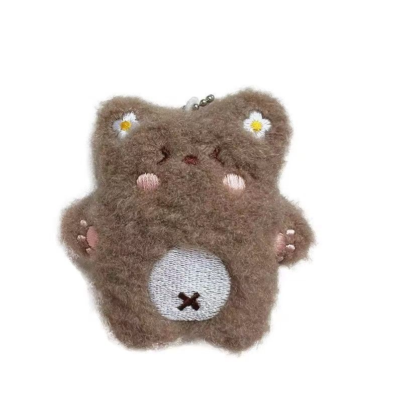 Cute oso chirriante colgante de peluche super lindo muñeca amiga mochila bolsa colgante pareja descompresión pellizco juguetes