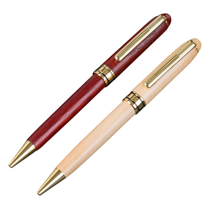 Creative Bamboo Pen Signature Pen Wooden Pen Retro Business Office Gift Wooden Ballpoint Pen Pen Gift Box Customization