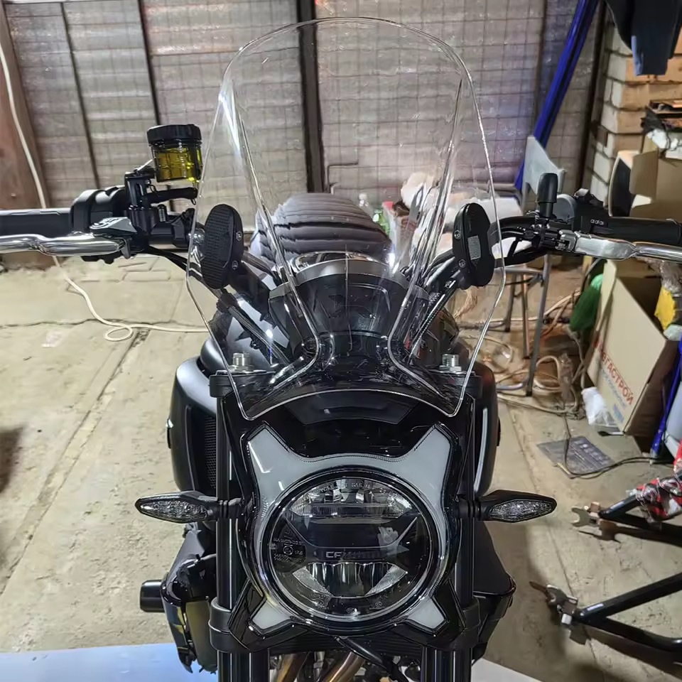 Suitable for Cfmoto 250Cl/450Cl-C/650Mt/125 Baboon Modified Retro Windscreen, Heightened Windshield