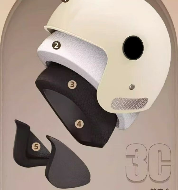 【Cross-Border Trade】Electric Vehicle Helmet for Women, Winter Warm and Cold-Proof, Suitable for All Seasons, Motorcycle Helmet for Men
