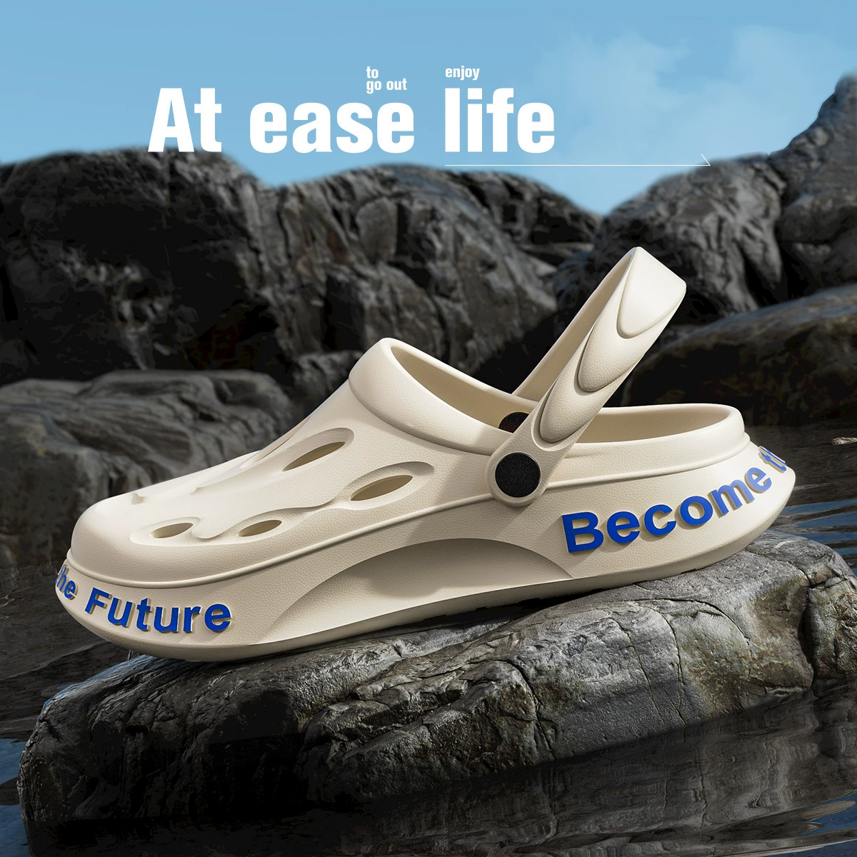 Дышащие летние туфли Breathable Summer Shoes, мужская нескользящая пляжная обувь, спортивные тапочки