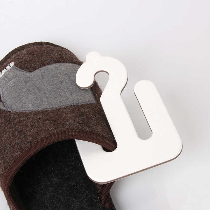 Fabricantes pueden al por mayor papel ecológico impresión gancho sandalias gancho cartón reciclable comercio exterior gancho de zapatos hoteles gancho de zapatos