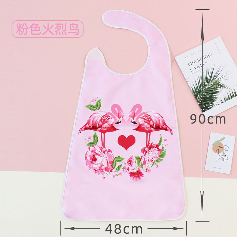 Suministro transfronterizo babero adulto a prueba de aceite a prueba de salpicaduras babero adulto de moda lindo babero olla caliente restaurante invitado delantal impermeable