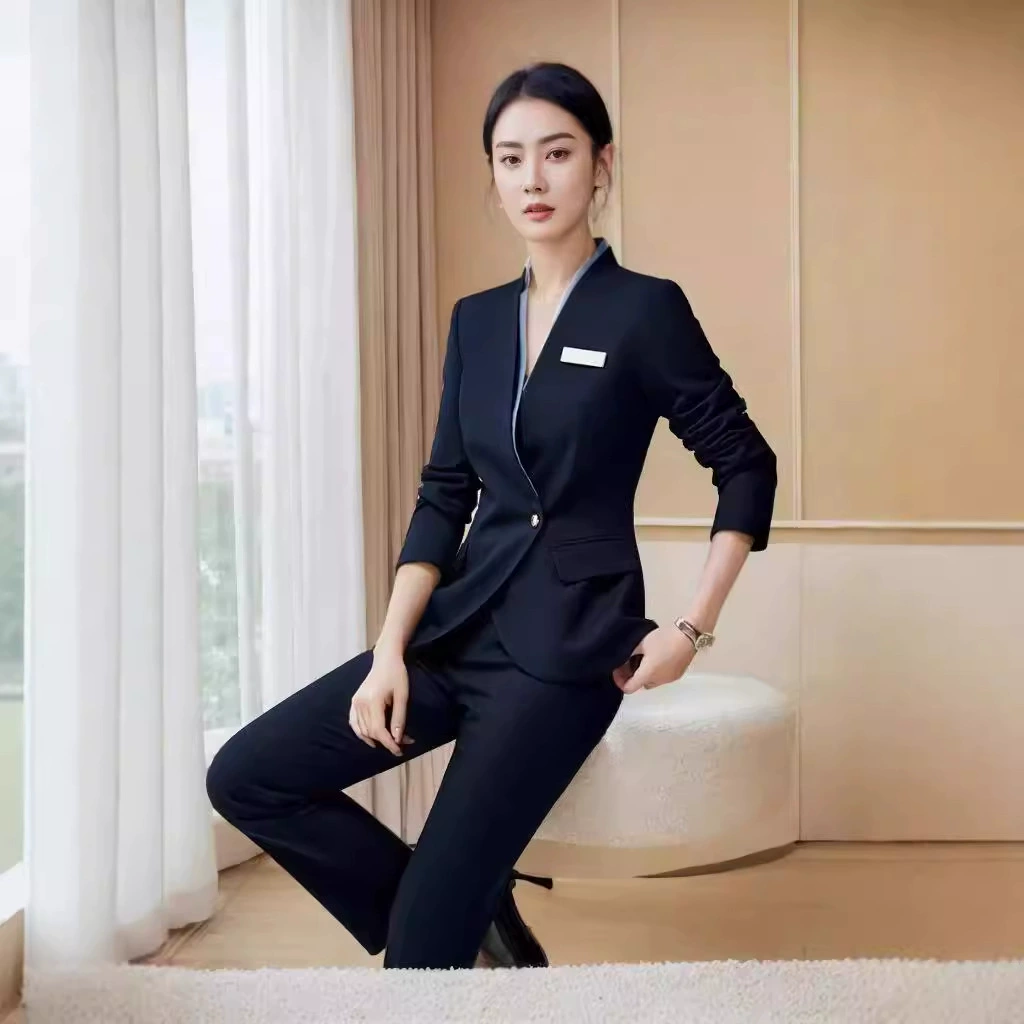 Профессиональная одежда, костюм в стиле богини, деловой костюм, униформа для администратора салона красоты, костюм для менеджера отеля