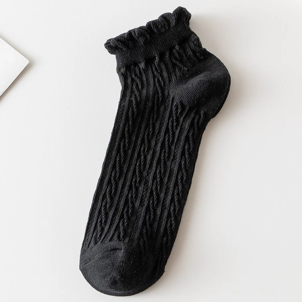 Black boat socks