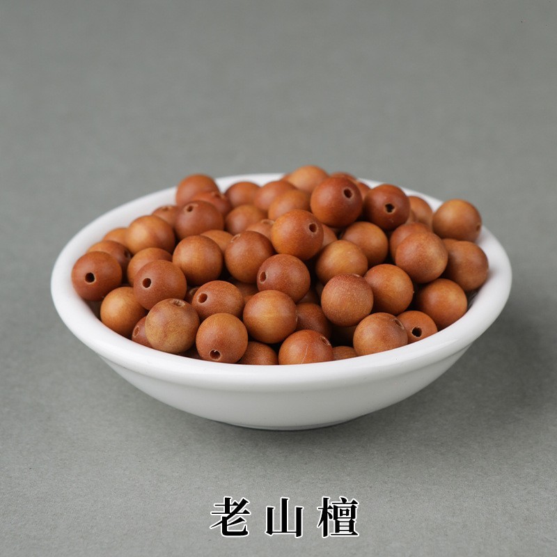 天然小叶紫檀吐丝绿檀散珠老山檀手串金丝檀实木质文玩配配件珠子|undefined