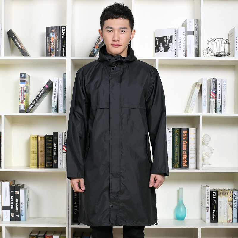2025 Amazon Japanese and Korean Unisex Windbreaker Style Fashionable Raincoat Leisure Travel Poncho High Waterproof Mid-Length