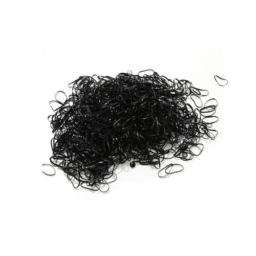 Disposable rubber band for women to tie their hair, black thickened and high elastic headband that does not hurt hair, children's small hair band headband
