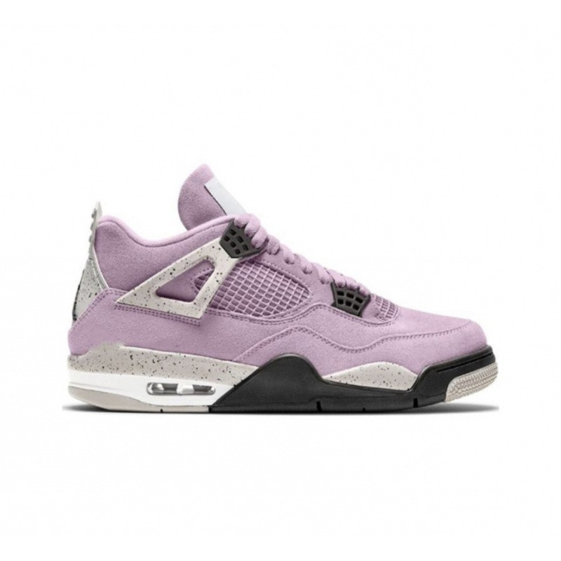 Aj4 High Version Midnight Blue and White Cement Height-Increasing Fashion Casual Sports Basketball Shoes in Pink and Black, Height-Increasing and Comfortable