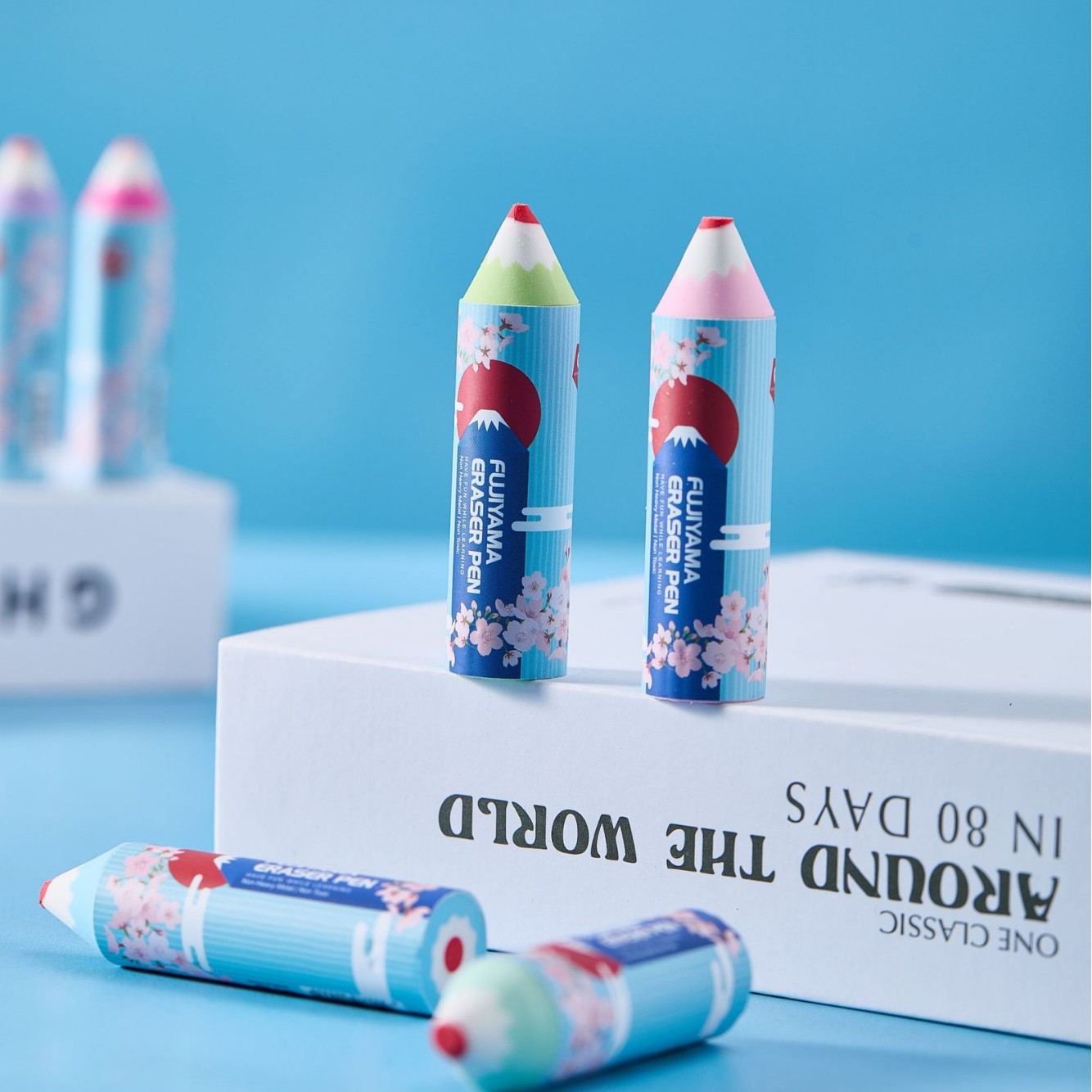 bolígrafo de goma borracha colección de residuos borrar palabras en tiras de dibujo de arte especial para estudiantes super limpio sin dejar marcas