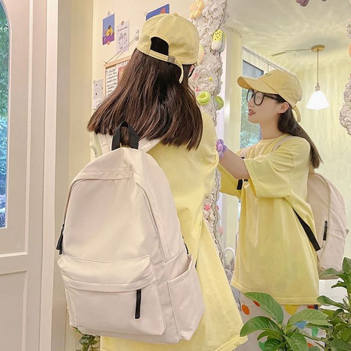 Casual Large-Capacity Backpack Men's Backpack Black School Bag Female College Student Backpack Female Shoulder Versatile Computer Bag Trendy