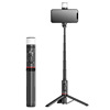 Q12s [black-76cm] aluminum alloy extension pole + hidden tripod + beauty fill light + bluetooth remote control