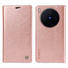 适用vivo X300Pro翻盖手机壳Y400荔枝纹皮套V60钱夹插卡S19保护套