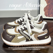 2025秋季新款百搭德训鞋回力休闲网面运动鞋女厚底女鞋小白鞋女