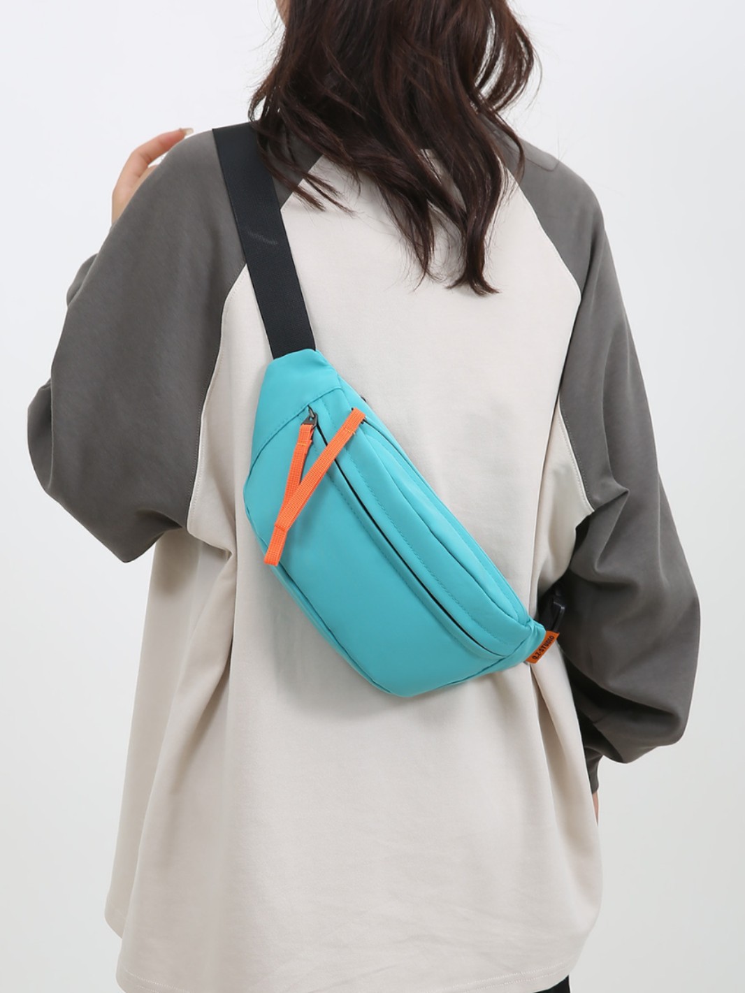 Ins nueva riñonera de gran capacidad moda japonesa tendencia casual bolso de mensajero de un solo hombro para hombre bolso de pecho para deportes al aire libre