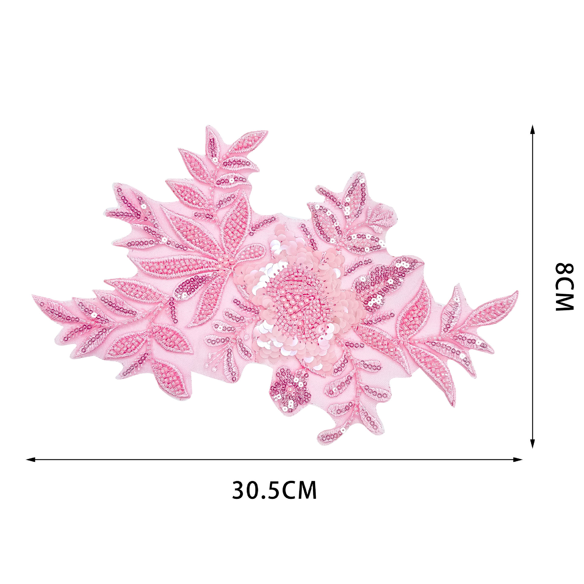 Decalcas de encaje de color flor tridimensional accesorios de decoración ropa de boda encaje púrpura bordado image 6