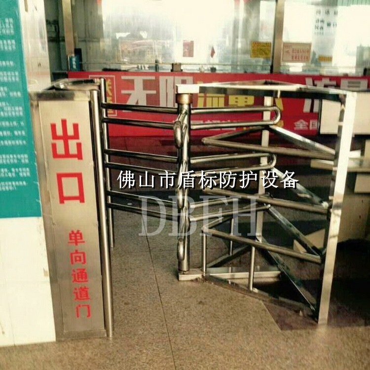 惠州高铁全高梳状单向旋转门车站人员限流半高转闸智能门禁控制门