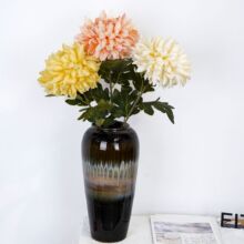 单支大霸王菊花仿真花 欧式客厅餐桌摆设高档装饰花橱窗展厅摆放