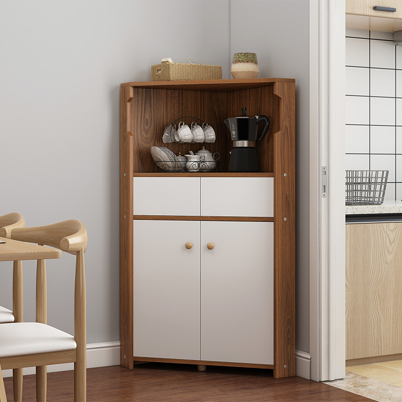 Corner cabinet Modern minimalist Triangle Corner Shelf European style Corner cupboard Storage Corner Side cabinet a living room Corner cabinet