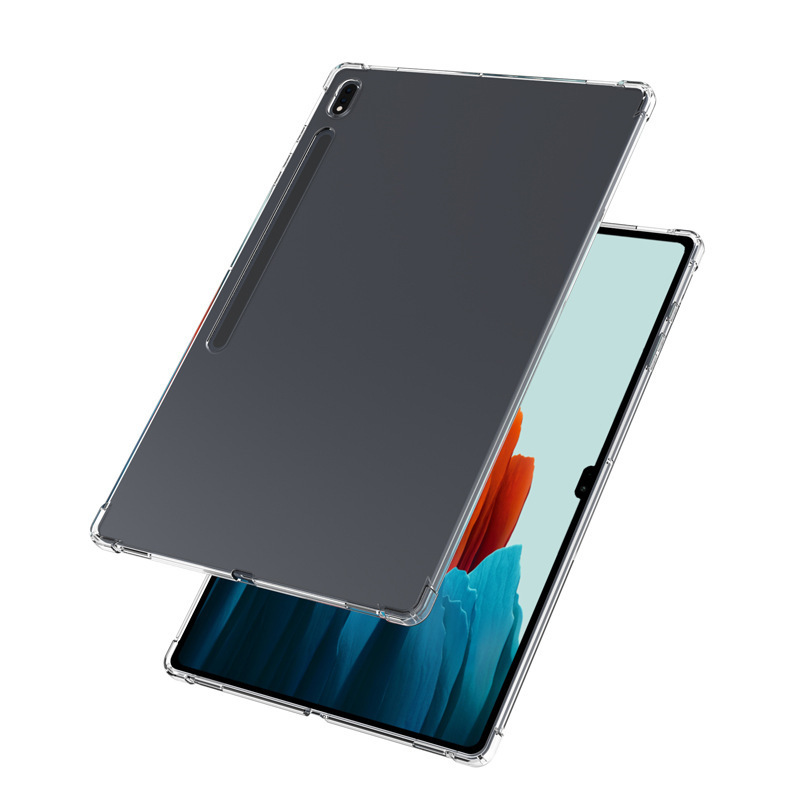 For Samsung TabS9Ultra Flat Panel Protective Cover s9fe Four Corner Airbag Transparent S8plus Soft Case 12.4 Inch For Samsung TabS9Ultra Flat Panel Protective Cover s9fe Four Corner Airbag Transparent S8plus Soft Case 12.4 Inch