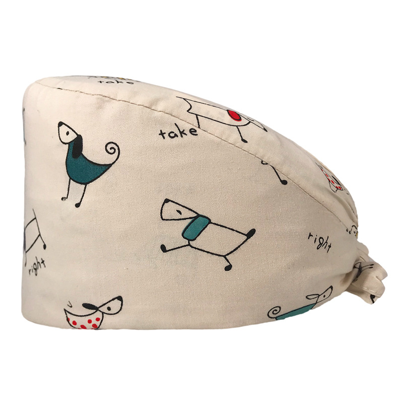 Nuevo Gorro de Enfermera para UCI con Lindos Estampados, Algodón Puro, Gorro de Cocina, Odontología, Belleza y Medicina, Unisex, en Existencia.