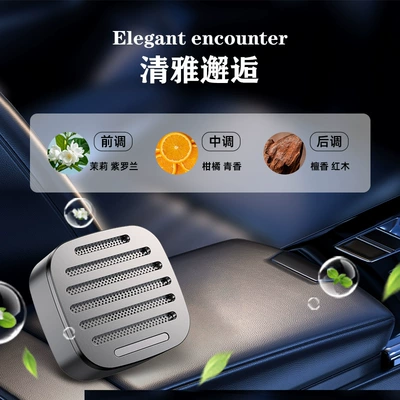 Car Perfume Aromatherapy, New Air Vent Car - 335-silver-full-alloy-encounter-flavor-4-pieces