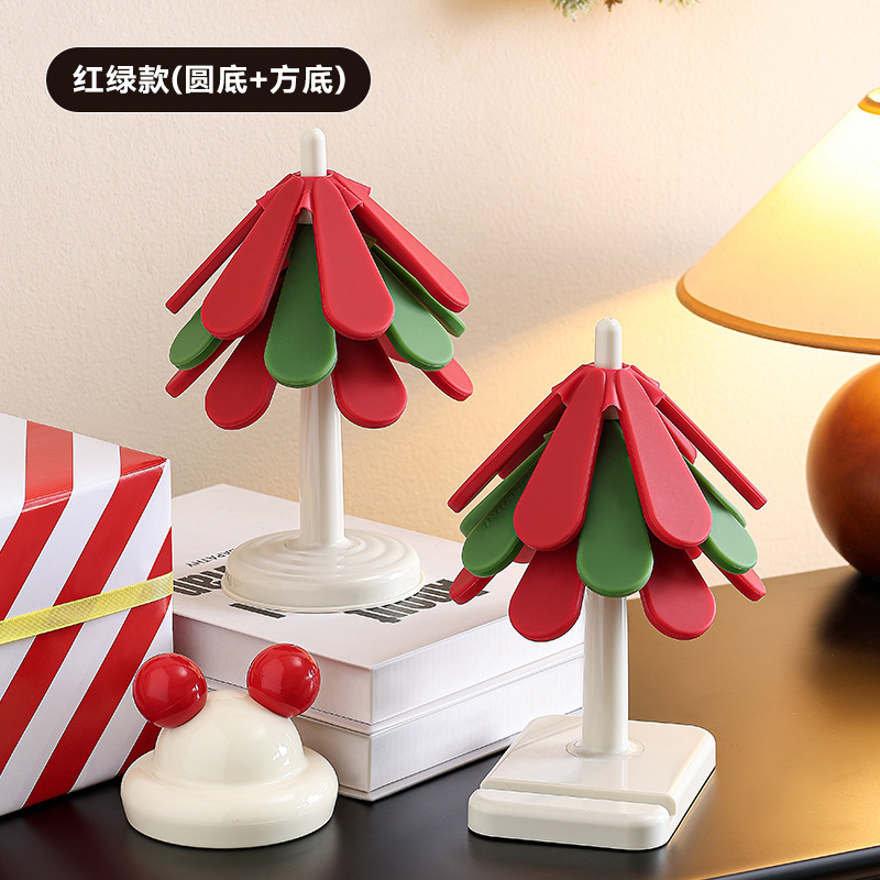 빨간색과 녹색 스타일(둥근 바닥 + 사각형 바닥)