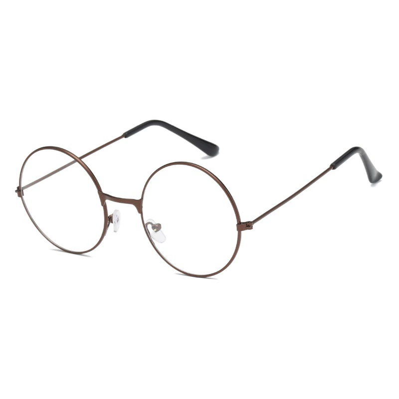 Ретро круглая оправка очки рамка корейская версия Hajuku плоское зеркало гиалуроновая кислота утка золотой студент без степени