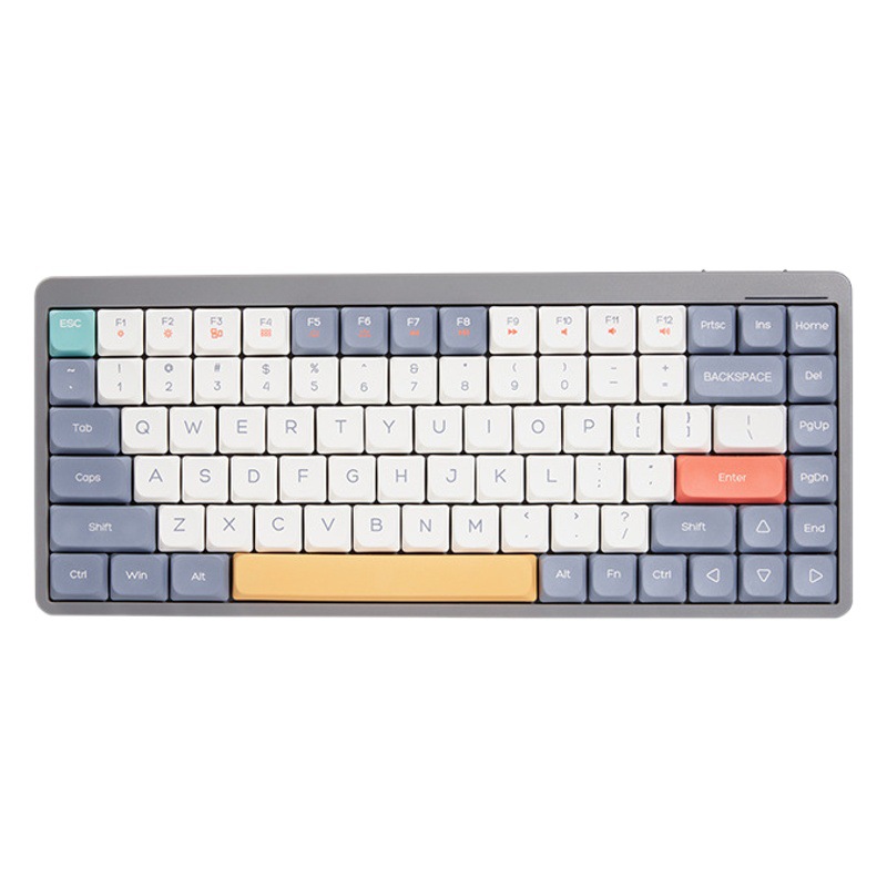Teclado mecánico de eje corto YK75 eje rojo Bluetooth inalámbrico mudo Oficina chica Teclado mecánico de computadora de aspecto alto