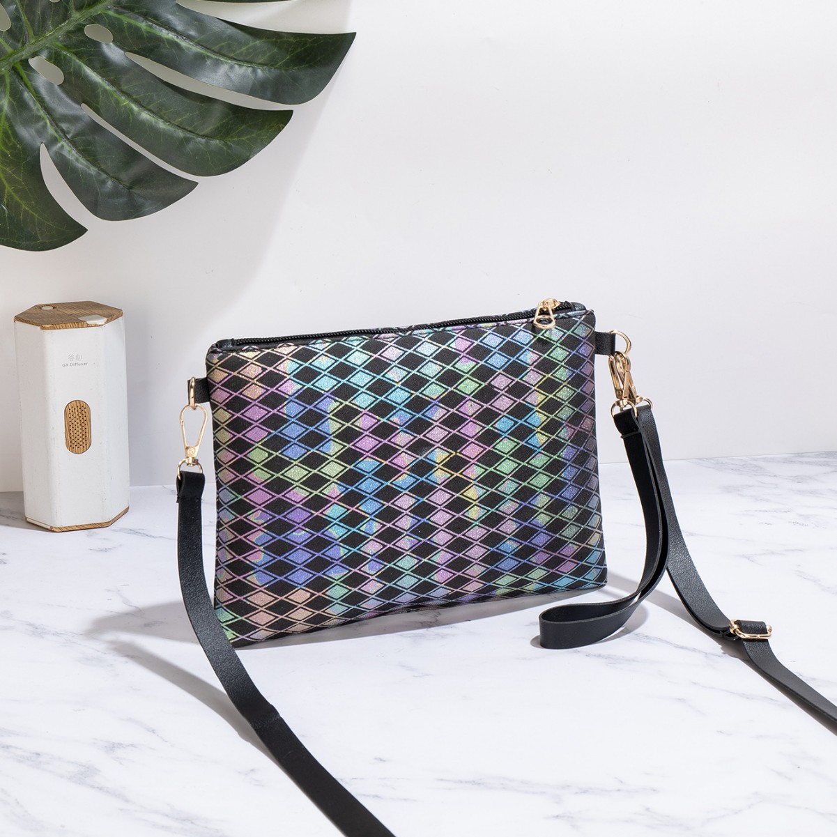 Bolsas de comercio exterior al por mayor bolsas cuadradas de color 2025 nuevas mujeres de moda ocio simple bolsas de hombro