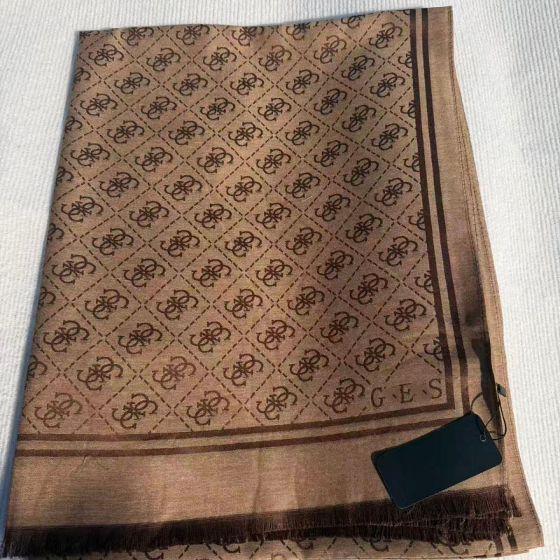 2026 New Model Luxury Silk Scarf, Thin Spring and Autumn Shawl, High-End Gauze Scarf, Women's Winter Scarf, Thick and Oversized