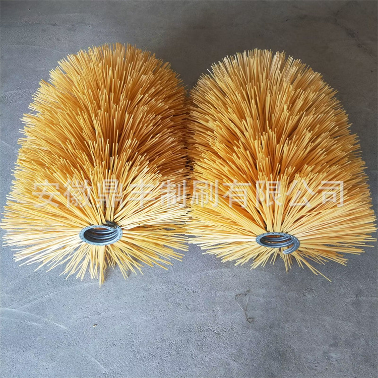 尼龙丝钢丝混合扫雪毛刷 护栏环卫清扫刷 塑料丝扫路毛刷按需定