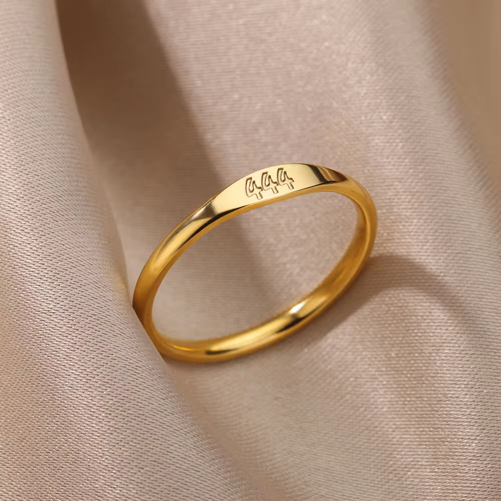5g Weight 0.03µm-0.05µm Gold Plating Thickness PVD Coated Gold Plating Process Real Gold Plated Plating Material Rings Classification 18K Gold Plating Color 10, 7, 9 Ring Size 1 Piece Quantity Daily Occasion 304 Stainless Steel Material Number Pattern All Seasons Season Unisex Gender Simple Style Style Waterproof Non Tarnish, Plating Craft PVD Coated Real Gold Plated 18K Gold Number 304 Stainless Steel Simple Style Waterproof Non Tarnish Rings 7