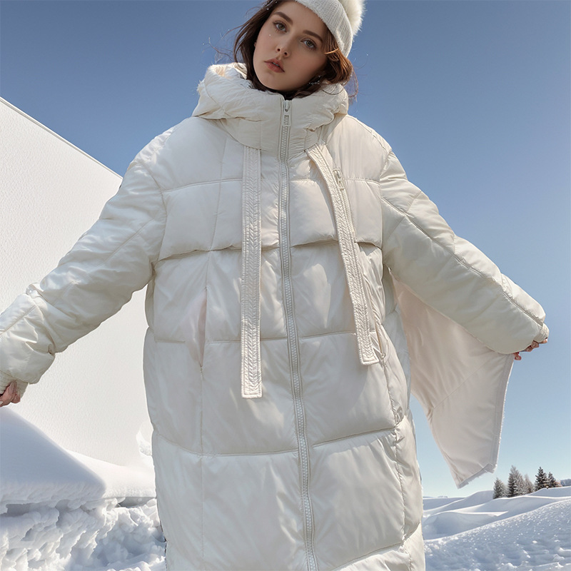 Bombaž srednje do dolge dolžine za ženske, nov stil jesen zima 2024, moden in eleganten, super lepa jakna_voghion.com
