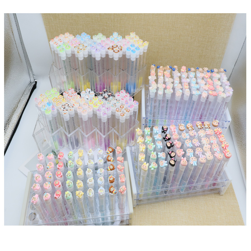 新製品の布の試験管のまつ毛ブラシは繰り返し透明管の使い捨ての美しいまつ毛のブラシの漫画のまつ毛のブラシを使います。|undefined