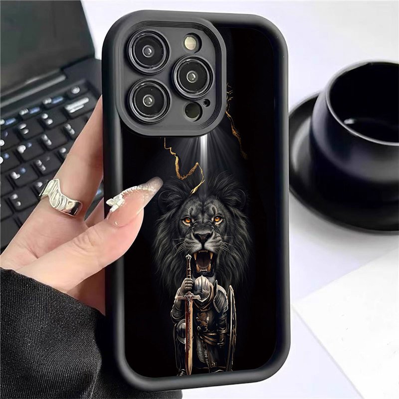 Lion General Black New Model Groove Case Suitable for Iphone/15/16/17 Pro Max Phone Case Lion General Black New Model Groove Case Suitable for Iphone/15/16/17 Pro Max Phone Case
