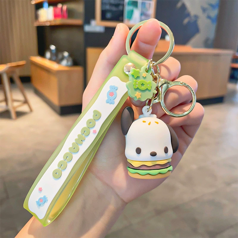 Кулон на брелке (Sanrio) Набор милых силиконовых подвесок — мягкие резиновые талисманчики, подарок на день рождения, различные персонажи