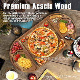 木制牛排拼接砧板家用西餐面包芝士餐盘厨房切菜砧板披萨盘