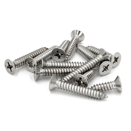 304 stainless steel cross countersunk head self-tapping screws GB846 flat head self-tapping screws wood screws M2M3M4M5M6M8