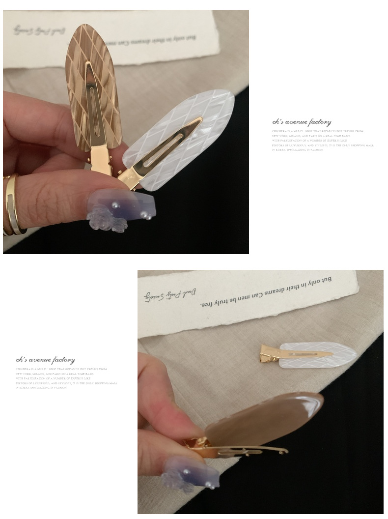 Women's Geometric IG Style Sweet Acetic Acid Sheets Hair Clip display picture 3