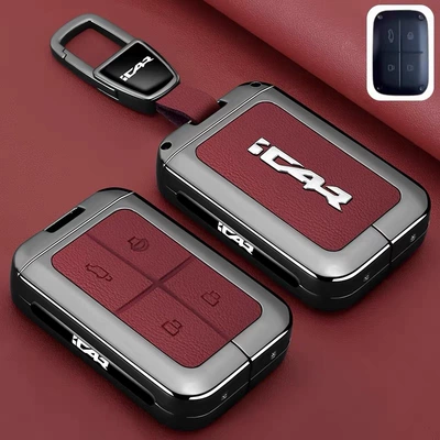 Suitable for Chery ICAR V23 key case, V23 pickup physical Bluetooth remote control protective cover, car key pouch for men and women