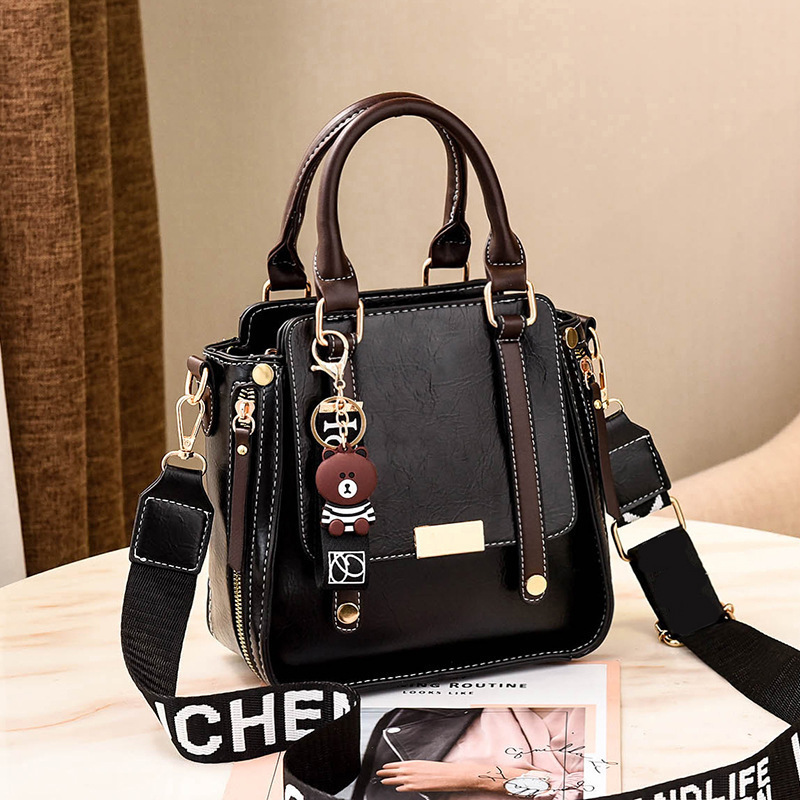 2025 Fashionable New Trendy Retro Solid Color Handbag Business Commuter Shoulder Crossbody Women's Bag Dropshipping