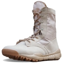 拉链款超轻作训靴透气沙漠靴特种兵军迷靴高帮训练靴户外登山靴