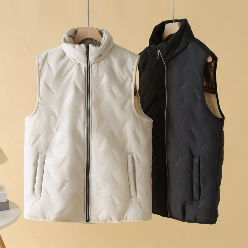 Зимняя мама кашемировый жилет воротник плюс бархат утолщенный и теплый плечи ветрозащитный от холода жилет