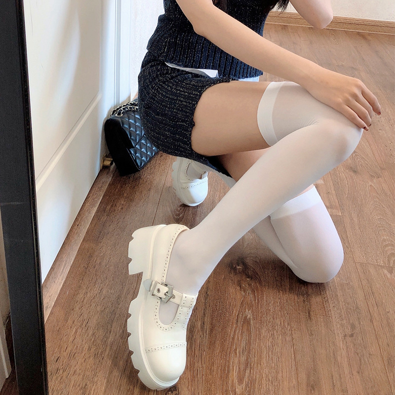 White Silk Stockings Autumn Velvet Over-the-Knee Socks Thin Jk Small Leg Socks Long Black Silk Thigh Socks for Children White Silk Stockings Autumn Velvet Over-the-Knee Socks Thin Jk Small Leg Socks Long Black Silk Thigh Socks for Children