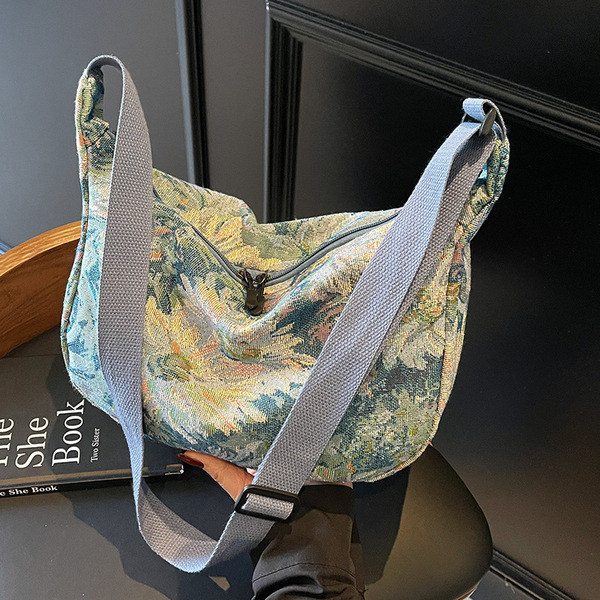 Capacious shoulder bag, one-shoulder bag, shopping bag, for students