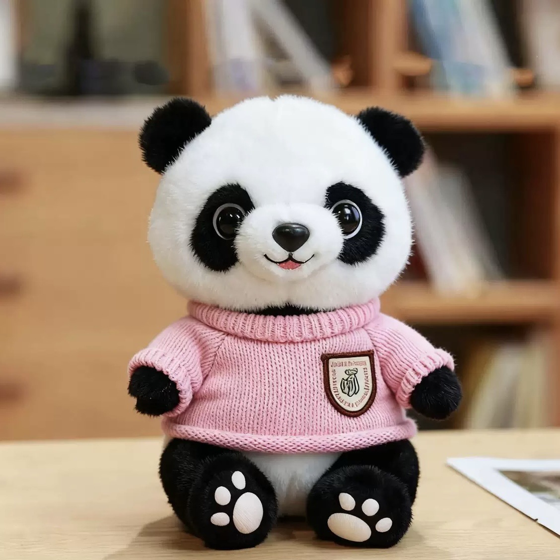 Panda lindo muñeca niño muñeca de regalo tesoro nacional panda gigante imitación panda gigante juguetes de peluche