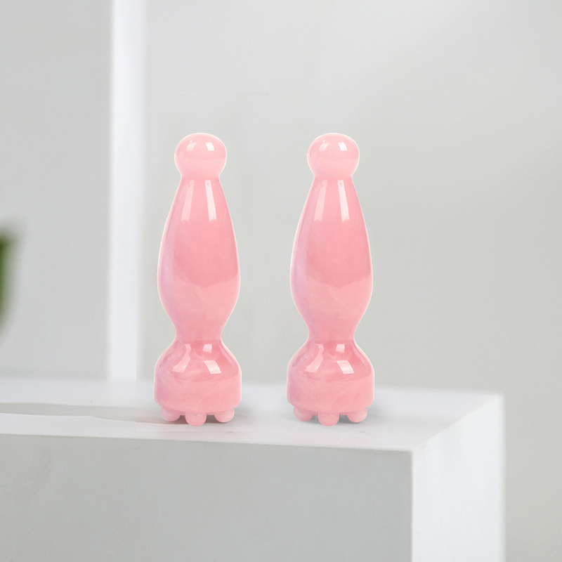 Lopa pequeño ojo músculo varilla masajeador facial acupuntura varilla facial yoga belleza elevación aceite esencial herramienta de combinación