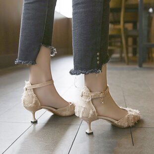 ��ʽС������Ů�߸�ЬŮ����5cm�п�һ�ֿۆ�ЬŮ��Ů�L2026�¿�