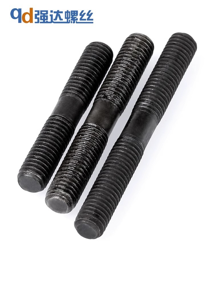 8.8级双头螺丝螺栓螺杆高强度模具配件GB901等长标准件垫M8M10